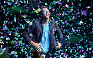 Coldplay in concert at the Barclays Center, New York Photo: REX