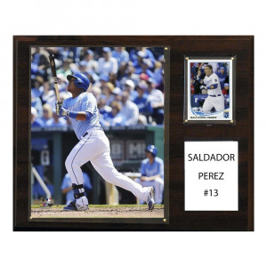 ... 1215SALPEREZ MLB Salvador Perez Kansas City Royals Player Plaque