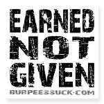 EARNED NOT GIVEN - WHITE Tote Bag