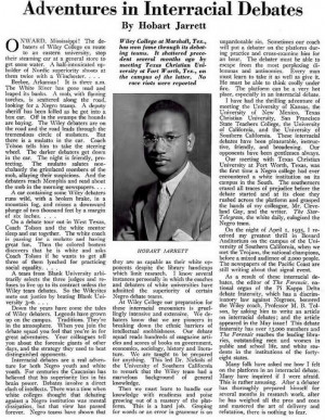 The Real Story of the Wiley College Debate Team - August, 1935 by ...