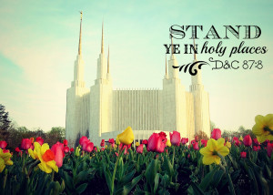 Stand Ye in Holy Places Gift Idea