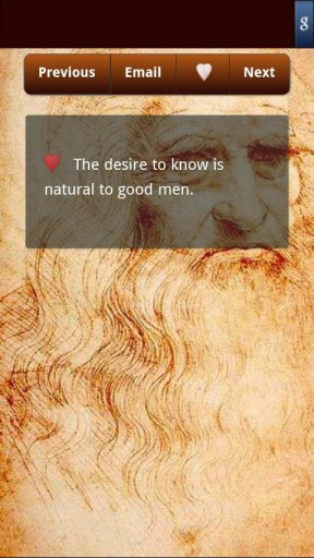 View bigger - Leonardo da Vinci Quotes for Android screenshot