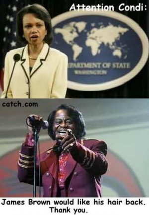 Condoleezza Rice and James Brown