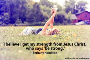 Bethany Hamilton's strength