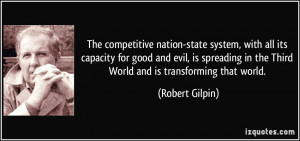 The competitive nation-state system, with all its capacity for good ...