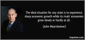 The ideal situation for any state is to experience sharp economic ...