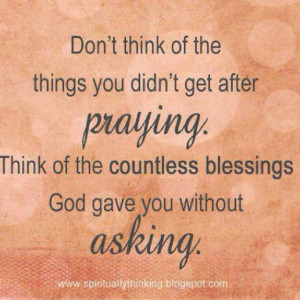 Spiritual Quotes On Blessings | Count your blessings! | Inspirational ...