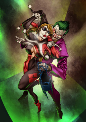 Joker, Harley Quinn love by BrianFajardo