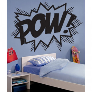 Pow - Superhero Punch Wall Stickers - Kids