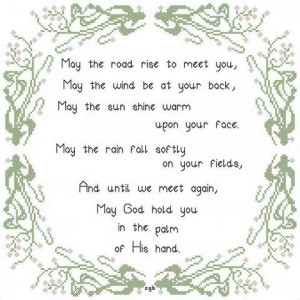 Irish Blessing Cross Stitch Pattern