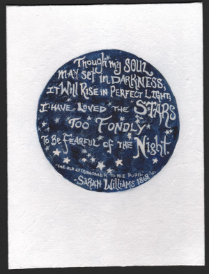 The Old Astronomer by Sarah Williams Excerpt, Illuminated in Acrylic ...