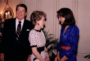 ... visit from the President and First Lady, Ronald and Nancy Reagan