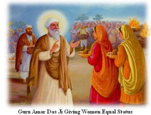 In Sikhism men and women are equal.