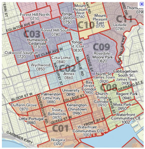 Toronto District Map
