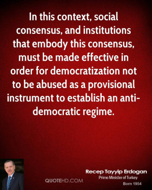 ... as a provisional instrument to establish an anti-democratic regime