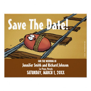 Save the Date Funny Wedding Date Invitation