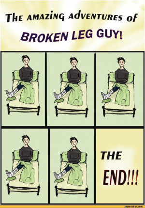 funny broken leg cartoon 5414