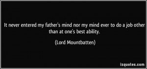 More Lord Mountbatten Quotes