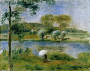 Paysage. Les banques de la rivière (Pierre-Auguste Renoir)