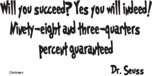 Wall Quotes Will You Succeed? Yes You Will Indeed! -Wall Quote-wall ...