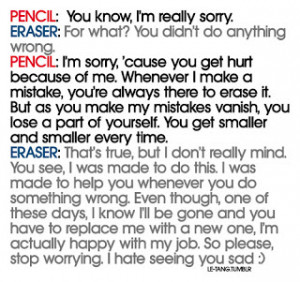 pencil and eraser :)