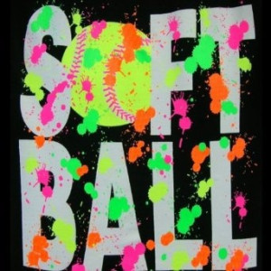 Softball Splatter T-Shirt (Size=Adult-Small): Sports & Outdoors