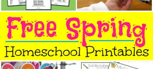 Spring Themed Free Homeschool Printables