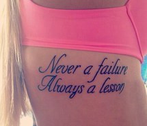 believe, failure, pretty, quote, rib cage, side, tattoo, tumblr