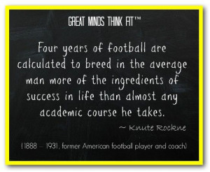 Famous #Football #Quote by Knute Rockne