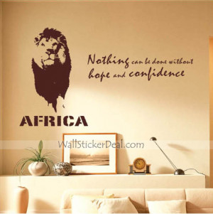 Africa Lion Animal Wall Sticker
