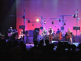 Modest Mouse playing a set on April 30, 2007 at the United Palace ...