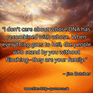 whose DNA has recombined with whose. When everything goes to hell ...
