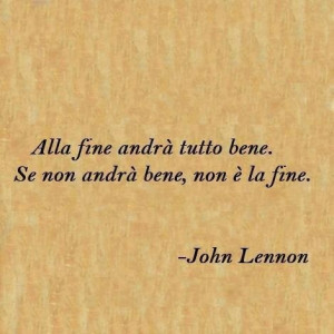 Italian quotes, best, wise, sayings, john lennon