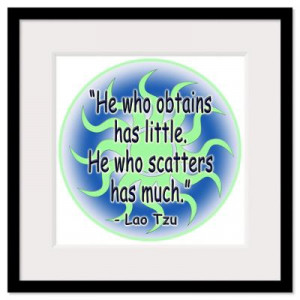 ... > Wall Art > Framed Prints > LAO TZU SCATTERS QUOTE Framed Print