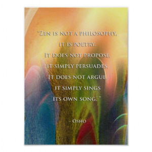 Osho Zen quote poster/print