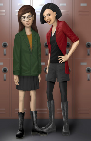 Daria and Jane portrait by S-C