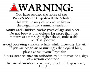 bible warning label sticker - you've reached the home of the most ...