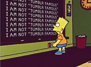 bart simpson, chalkboard, simpsons, the simpsons, tumblr famous
