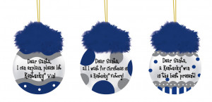 Kentucky Wildcats Team Sayings Tree Ornaments
