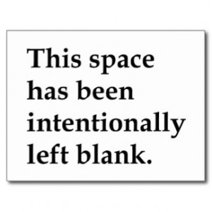 This Space Blank Postcards