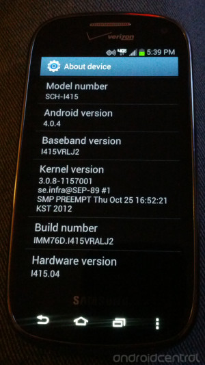 Samsung Galaxy Stratosphere 2 Verizon