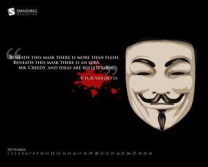 Quote V for Vendetta Mask