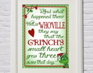 Quotes 11x14 Printables How the Grinch Stole Christmas, Whoville ...