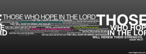 Those Who Hope In The Lord Cover