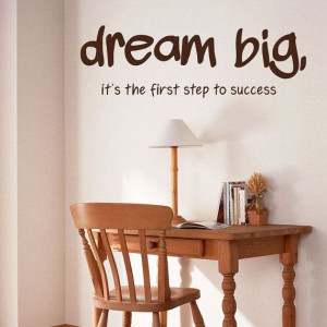 ... Wall Lettering Words Decal Art Quotes - big dreams motivation quotes