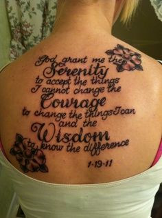... definitely dedication to have that quote cover so much of your back