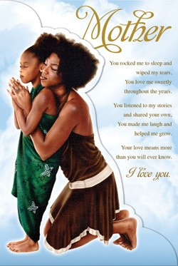 ... Day Gifts > Mother and Daughter - African American Mother's Day Card
