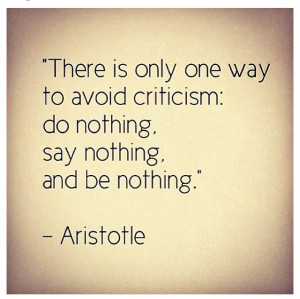 Cynical people will always criticize