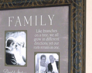 Wedding Picture Frame with F amily quote for Parents of the Bride ...