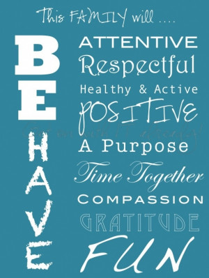 great family mission statement from Stacey-Lee @ get on with It ...